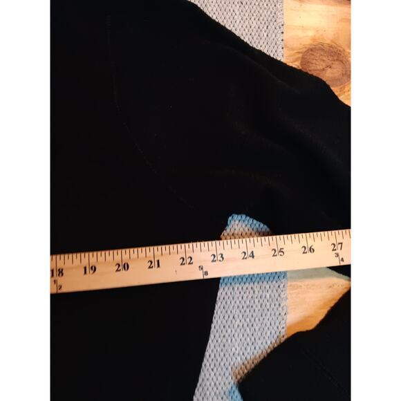 Levis Henley Sweater Mens Large Black Lightweight Textured Stressed Casual - Picture 10 of 12